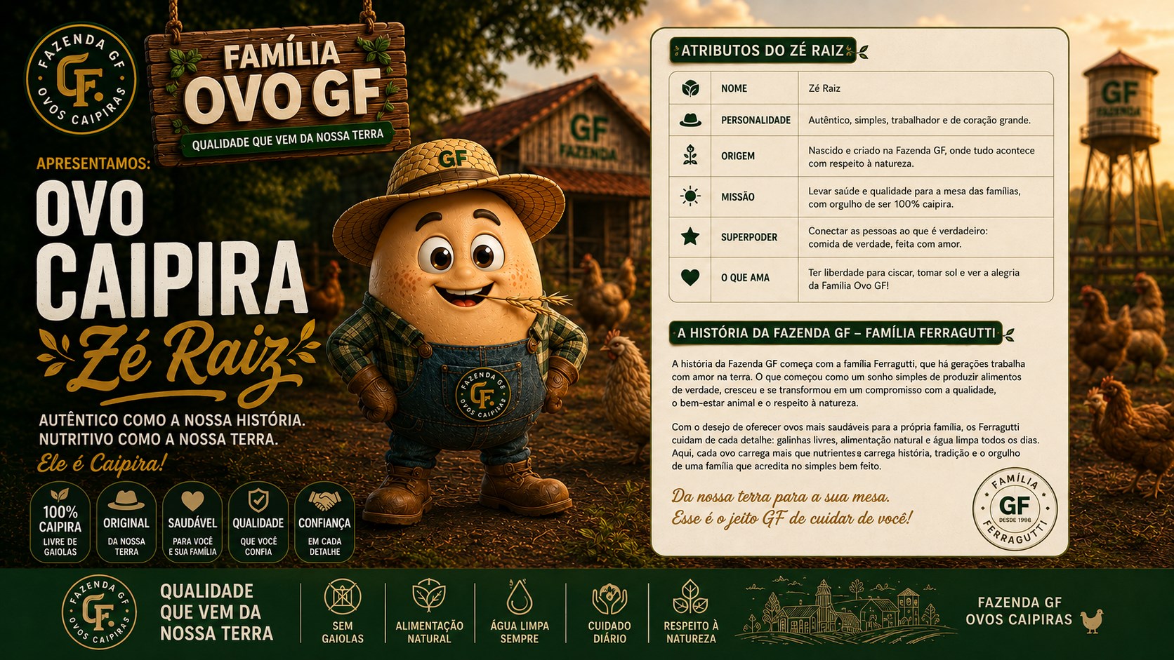 Ovo Caipira Zé Raiz