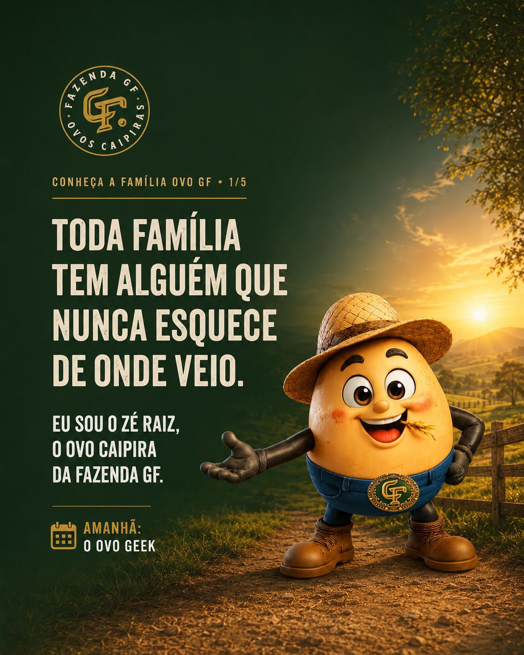 Zé Raiz, personagem original da Família Ovo