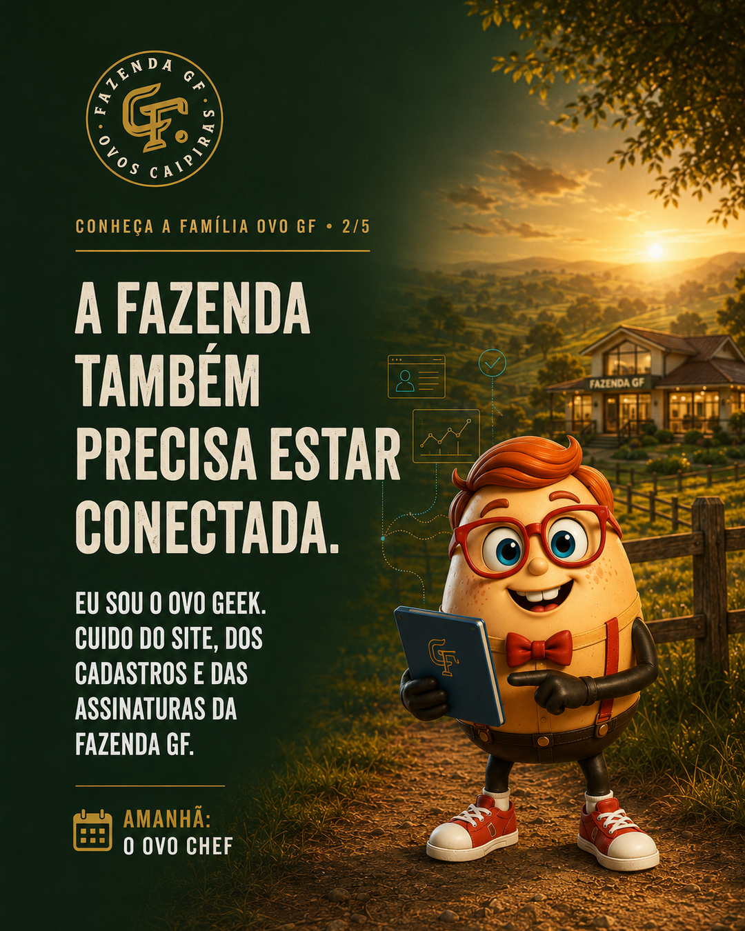 Ovo Geek, personagem original da Família Ovo
