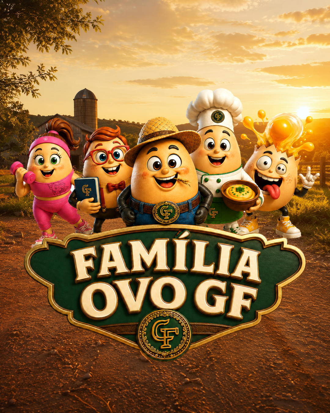Família Ovo GF reunida na fazenda